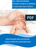 Antenatal Corticosteroid Clinical Practice Guidelines