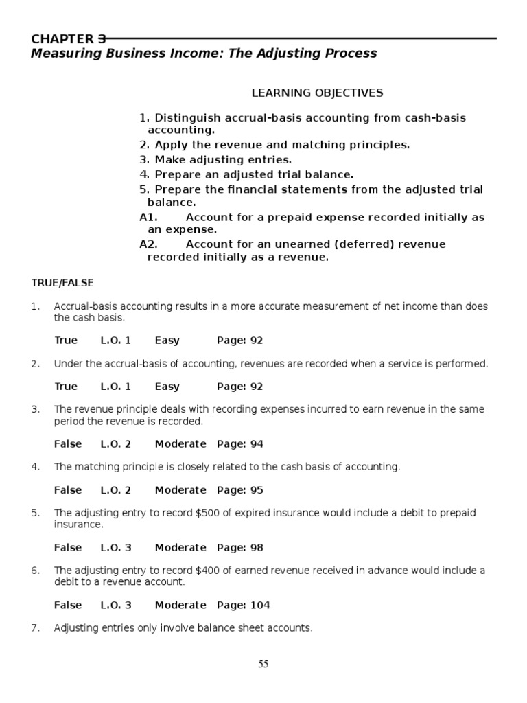 Adjustments | PDF | Deferral | Debits And Credits