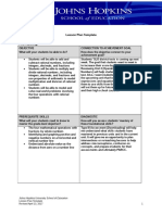 Annotated Lesson Plan Template Bwallington