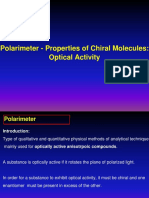 Polarimeter - Properties of Chiral Molecules: Optical Activity