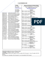 Calendrier Vipassana