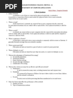 2 Mark Questions: Subject Code: MC1701 Subject Name: Computer Networks