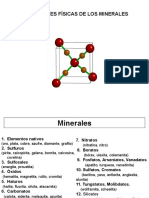 propiedades fisicas de los minerales