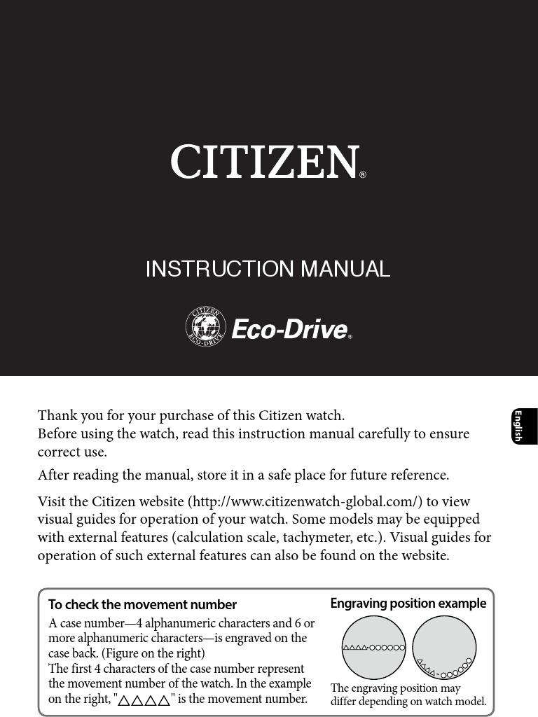 Manual Citizen Eco Drive Titanium CA0024 55A PDF Daylight Saving Time Horology