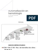 Automatización en Hematología 2018 JCM