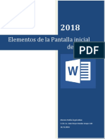 Elementos de La Pantalla de Word