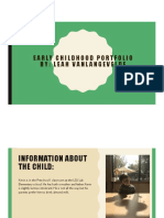 Early Childhood Portfolio For Kevin PDF