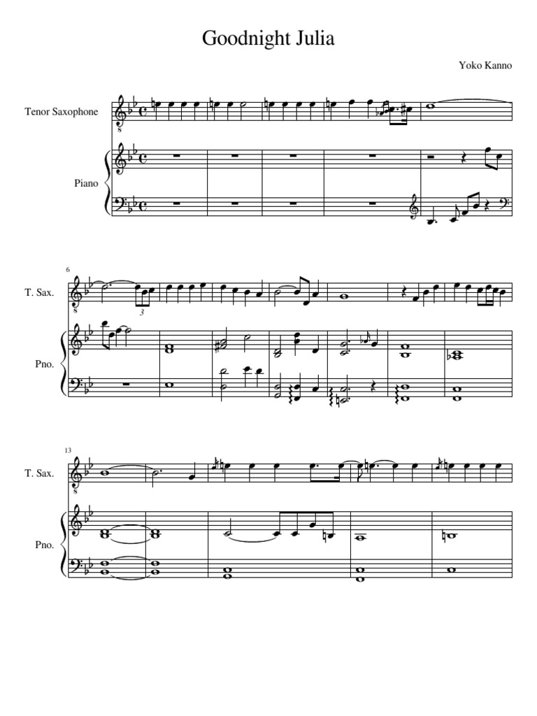 Goodnight Julia Saxophone Music Of The African Diaspora