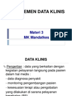 Manajemen Data Klinis (III)