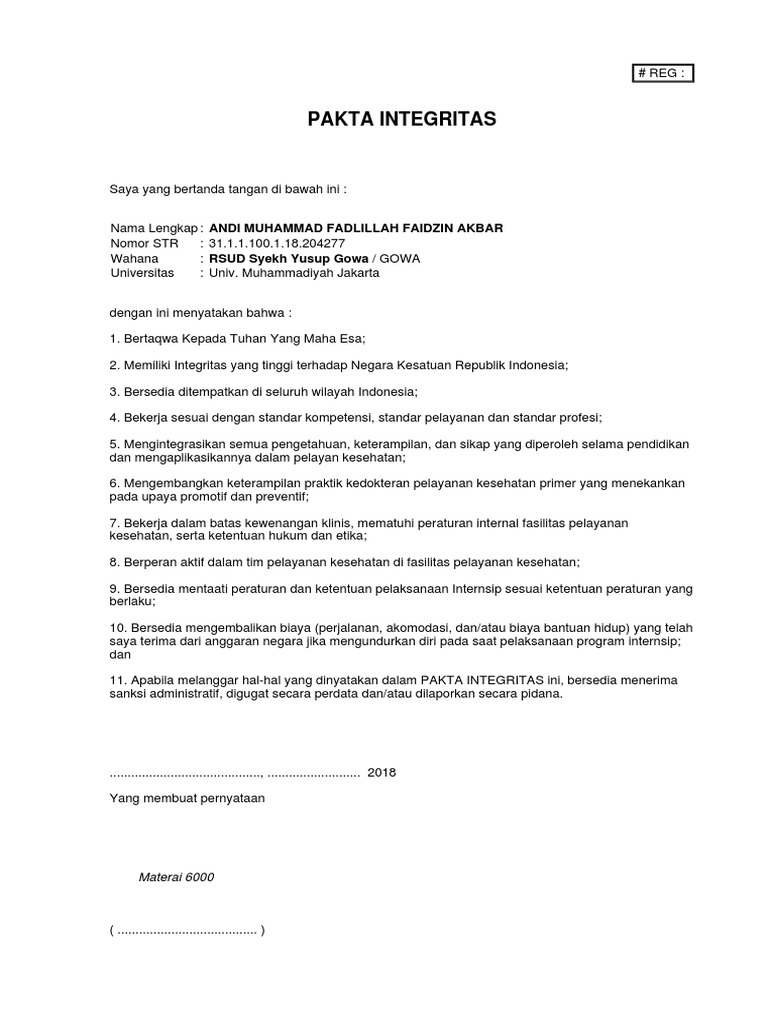 Fakta Integritas | PDF