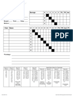 Pool Score Sheet