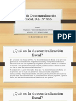 Descentralización fiscal en Perú: análisis del Decreto Legislativo N° 955