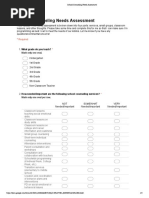Needs Assessment Survey | PDF | Needs Assessment | Educational Assessment