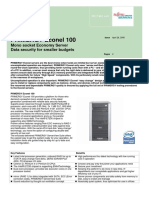 PRIMERGY Econel 100: Mono Socket Economy Server Data Security For Smaller Budgets