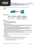 2.3.3.4 Lab - Configuring A Switch Management Address - ILM