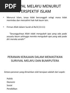 Strategi Survival Melayu Pdf
