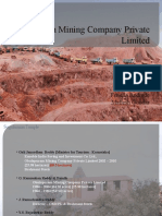 Obulapuram Mining Company Private Limited: Anvesh Lanka Fenella Andrade Mallesh Goudar