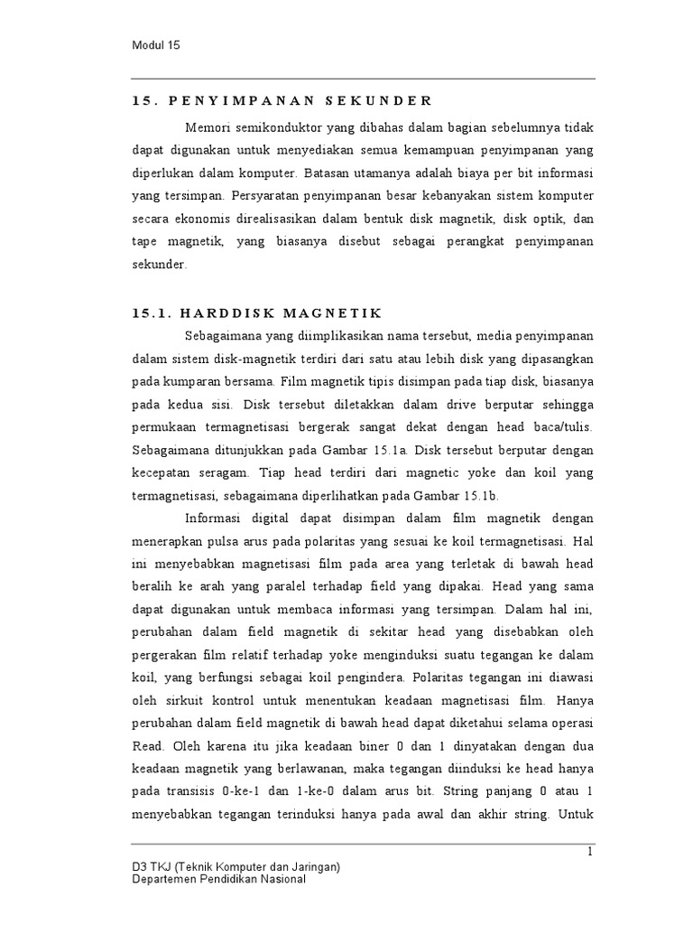 Modul 15 - Storage PDF | PDF | Sains & Matematika | Komputer