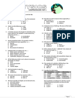 Comprehension Test 1 A