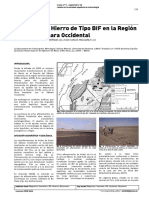 Depósitos de Hierro de Tipo BIF en La Región Del Tiris, Sáhara Occidental