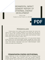 Environmental Impact Assessment Report of Geothermal Energy Development