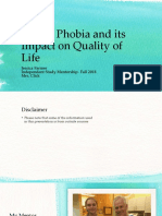 Dental Phobia and Its Impact On Quality of Life Final Presentation 1