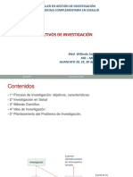 Objetivos de Investigación