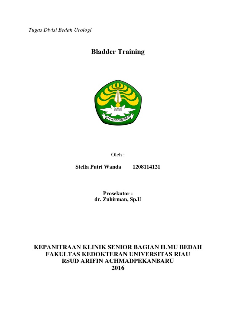 Bladder Training PDF