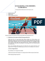 5 Teknik Dasar Bola Voli Beserta Gambarnya