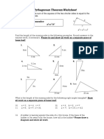 Pythagorean Theorem Worksheet Solver