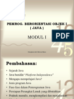 MODUL I Pemrograman Java
