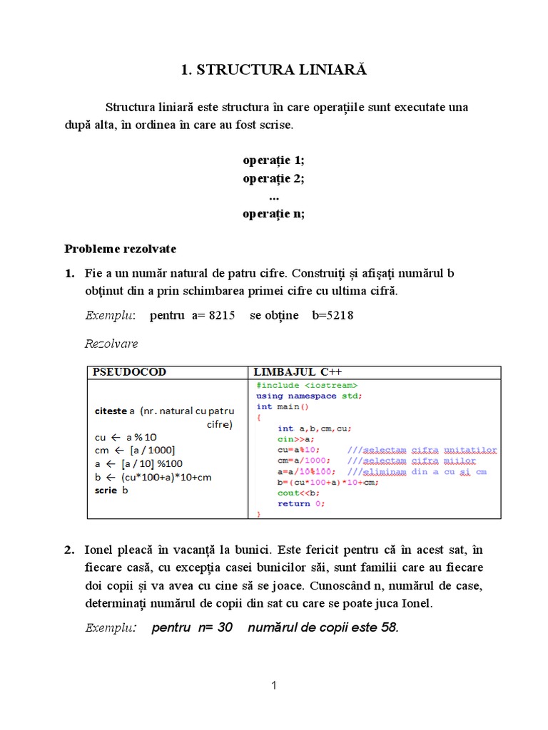 Algoritmi Elementari