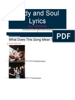 Body and Soul Lyrics: What Does This Song Mean To You?