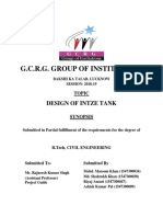 G.C.R.G. Group of Institutions: Design of Intze Tank