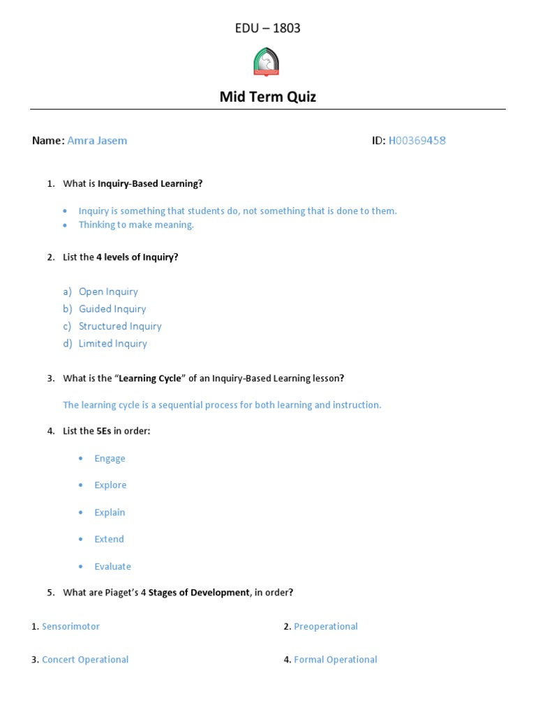 Quiz | PDF