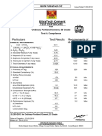 UltraTech 53 cement test certificate