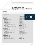 Pharmaceutical Preformulation: The Physicochemical Properties of Drug Substances