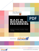 M.A.Sc in M.A.Sc in Mechanical Mechanical Engineering Engineering