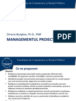 ManagementulProiectelor Masterat PDF