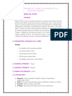 Analisis Literario de La Obra EL CABALLERO DE LA ARMADURA OXIDADA