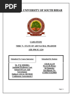 Central University of South Bihar: Case-Study NHRC State of Arunachal Pradesh AIR 1996 SC 1234