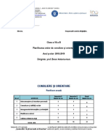 Planificare Dirigenție a VII-A