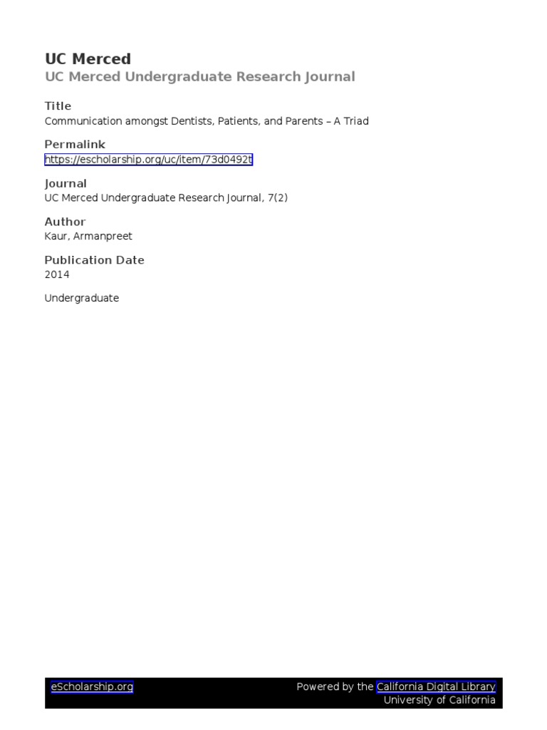 Communication Barriers Between Dentists, Patients, and Parents and