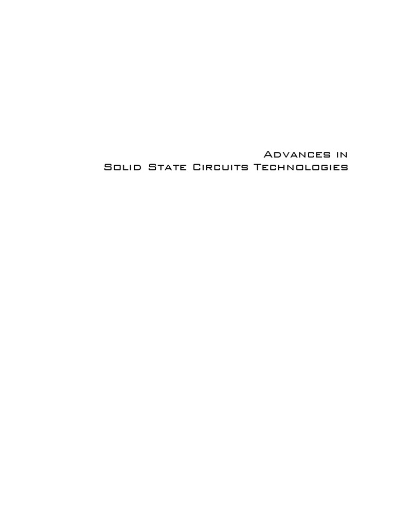 Advances in Solid State PDF | PDF | Cmos | Analogue Electronics