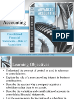 Advanced Accounting: Consolidated Financial Statements-Date of Acquisition