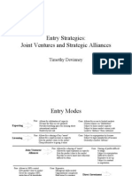 Entry Strategies: Joint Ventures and Strategic Alliances: Timothy Devinney