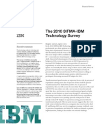 The 2010 SIFMA-IBM Technology Survey: Executive Summary