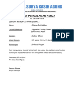 Contoh Surat Pengalaman Kerja