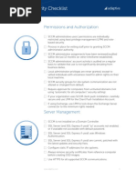 SCCM Security Checklist