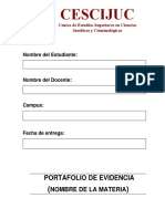 Portafolio de Evidencia